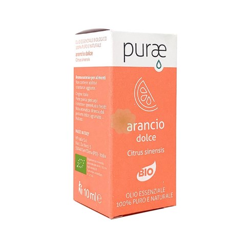 HP ITALIA SRL PURAE PURAE OLIO ESSENZIALE ARANCIO DOLCE BIO CITRUS SINENSIS PERICARPI 10 ML HP ITALIA SRL