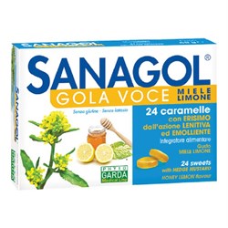 DNL SANAGOL GOLA VOCE MIELE LIMONE 24+12 CARAMELLE