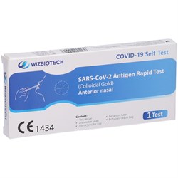 TEST ANTIGENICO RAPIDO COVID-19 AUTODIAGNOSTICO DETERMINAZIONE QUALITATIVA ANTIGENI SARS-COV-2 IN TAMPONI NASALI MEDIANTE IMMUNOCROMATOGRAFIA 1 PEZZO