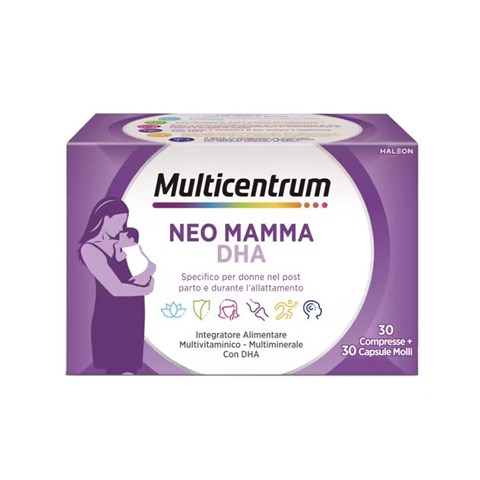 HALEON ITALY SRL MULTICENTRUM NEO MAMMA DHA 30 COMPRESSE + 30 CAPSULE MOLLI HALEON ITALY SRL