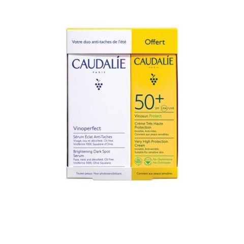 CAUDALIE ITALIA SRL VINOPERFECT COFANETTO 2024 1 VINOPERFECT SIERO ILLUMINANTE ANTI MACCHIE 30 ML + 1 VISOSUN CREMA ALTISSIMA PROTEZIONE SPF50 25 ML CAUDALIE ITALIA SRL