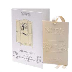 CARD PROFUMATA LAVANDA e IRIS 1 PEZZO NASOTERAPIA