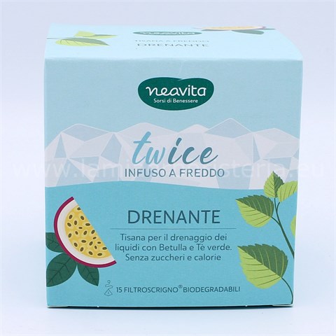 HP ITALIA SRL NEAVITA TISANA TWICE DRENANTE FILTROSCRIGNO 15 PEZZI HP ITALIA SRL