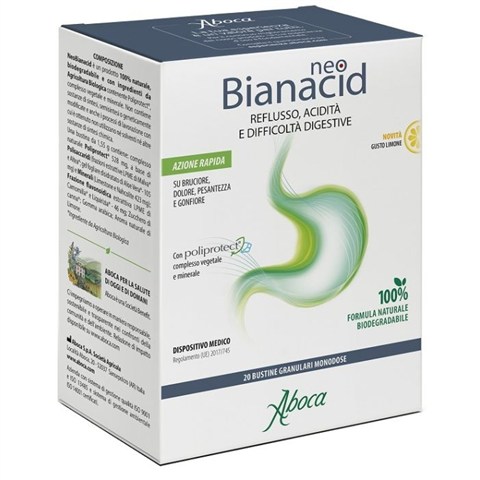ABOCA SPA SOCIETA' AGRICOLA NEOBIANACID 20 BUSTINE LIMONE ABOCA SPA SOCIETA' AGRICOLA