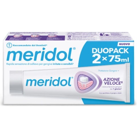 COLGATE-PALMOLIVE COMMERC.SRL MERIDOL DENTIFRICIO AZIONE VELOCE 75 ML BITUBO COLGATE-PALMOLIVE COMMERC.SRL