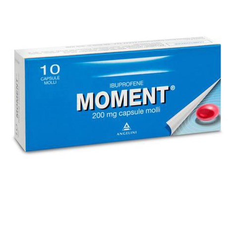 ANGELINI PHARMA ITALIA SPA MOMENT*10 cps molli 200 mg ANGELINI PHARMA ITALIA SPA