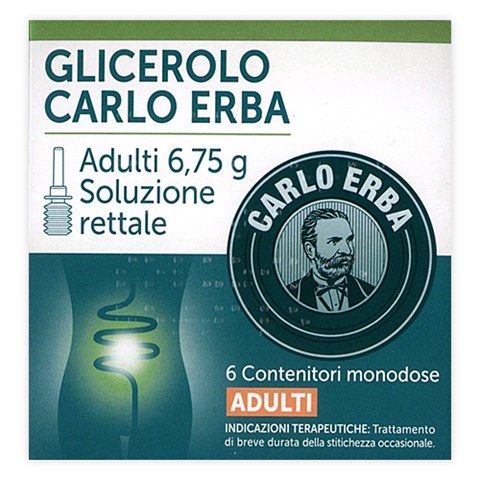 CARLO ERBA OTC SRL GLICEROLO (CARLO ERBA)*AD 6 microclismi 6,75 g CARLO ERBA OTC SRL