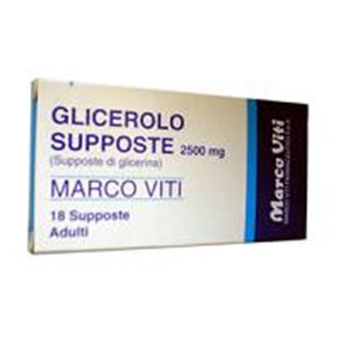 MARCO VITI FARMACEUTICI SPA GLICEROLO (MARCO VITI)*AD 18 supp 2.250 mg MARCO VITI FARMACEUTICI SPA