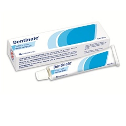 MONTEFARMACO OTC SPA DENTINALE*pasta gengivale 25 g 0,5% + 0,5% MONTEFARMACO OTC SPA