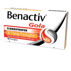 033262078 benactiv gola16 pastiglie 875 mg arancia senza zucchero