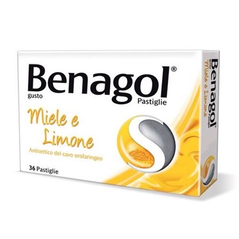 RECKITT BENCKISER H.(IT.) SPA BENAGOL*36 pastiglie 0,6 mg + 1,2 mg miele limone RECKITT BENCKISER H.(IT.) SPA