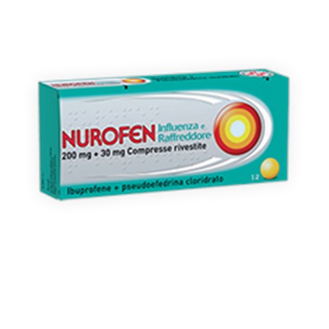 RECKITT BENCKISER H.(IT.) SPA NUROFEN INFLUENZA E RAFFREDDORE*12 cpr riv 200 mg + 30 mg RECKITT BENCKISER H.(IT.) SPA