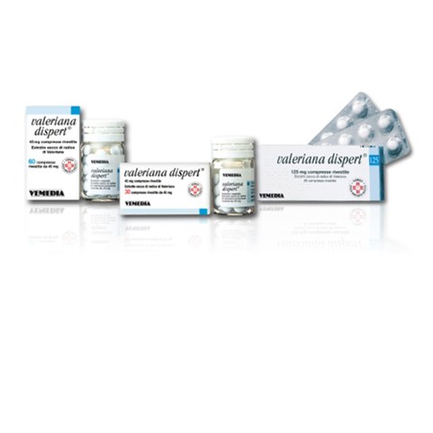 VEMEDIA MANUFACTURING B.V. VALERIANA DISPERT*20 cpr riv 125 mg VEMEDIA MANUFACTURING B.V.