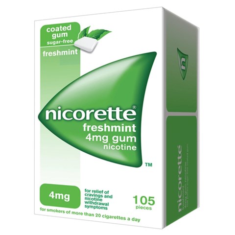 JOHNSON & JOHNSON SPA NICORETTE*105 gomme mast 4 mg menta forte JOHNSON & JOHNSON SPA