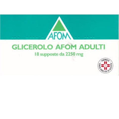 AEFFE FARMACEUTICI SRL GLICEROLO (AFOM)*AD 18 supp 2.250 mg AEFFE FARMACEUTICI SRL