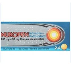 NUROFEN INFLUENZA e RAFFREDDORE*24 cpr riv 200 mg + 30 mg