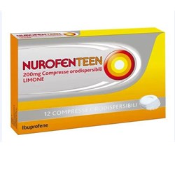 NUROFENTEEN*12 cpr orodisp 200 mg limone