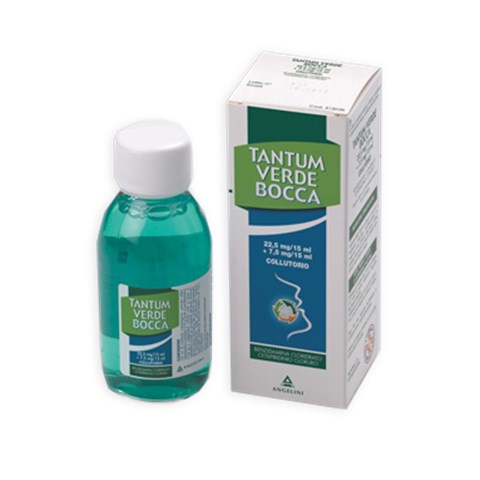 ANGELINI PHARMA ITALIA SPA TANTUM VERDE BOCCA*collutorio 240 ml 22,5 mg/15 ml + 7,5 mg/15 ml ANGELINI PHARMA ITALIA SPA