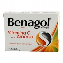 016242152 benagol vitamina c36 pastiglie arancia