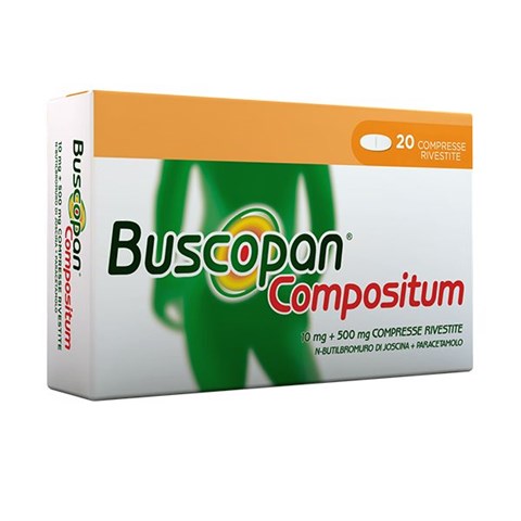 OPELLA HEALTHCARE ITALY SRL BUSCOPAN COMPOSITUM*20 cpr riv 10 mg + 500 mg OPELLA HEALTHCARE ITALY SRL