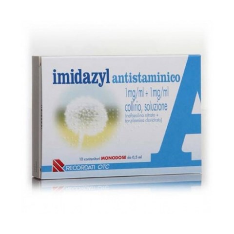 RECORDATI SPA IMIDAZYL ANTISTAMINICO*10 monod collirio 0,5 ml 1 mg/ml + 1mg/ml RECORDATI SPA