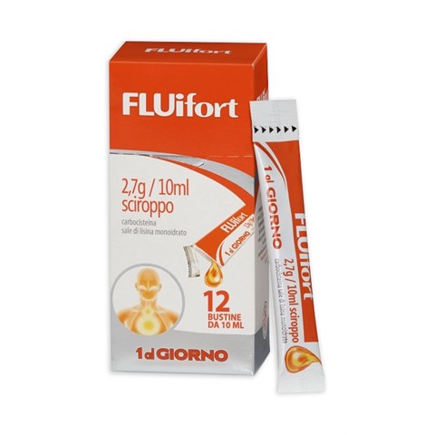 DOMPE' FARMACEUTICI SPA FLUIFORT*sciroppo 12 bustine 2,7 g/10 ml DOMPE' FARMACEUTICI SPA