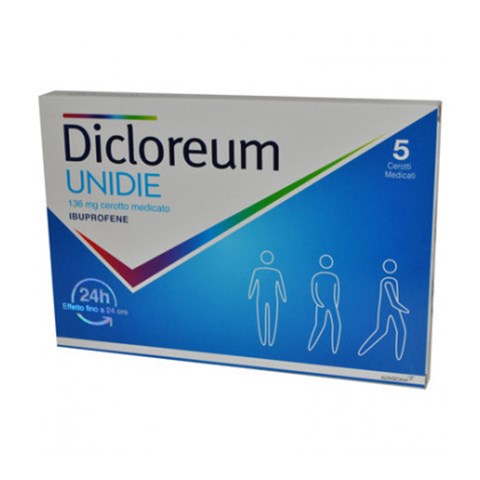 ALFASIGMA SPA DICLOREUM UNIDIE*5 cerotti medicati 136 mg ALFASIGMA SPA