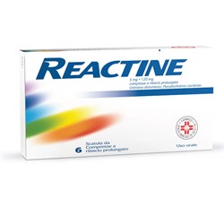 REACTINE*6 cpr 5 mg + 120 mg rilascio prolungato