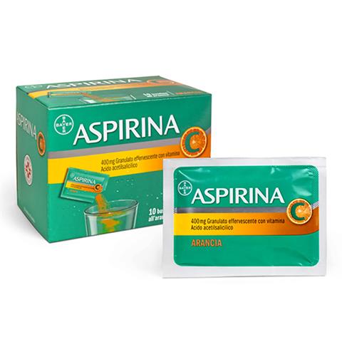 BAYER SPA ASPIRINA*con Vitamina C 10 bust grat eff 400 mg + 240 mg BAYER SPA