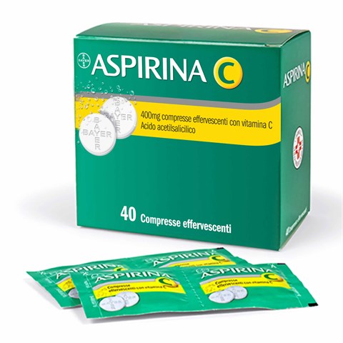 BAYER SPA ASPIRINA C*40 cpr eff 400 mg + 240 mg con vitamina C BAYER SPA