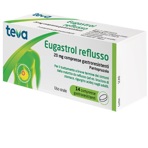 RATIOPHARM ITALIA SRL EUGASTROL REFLUSSO*14 cpr gastrores 20 mg RATIOPHARM ITALIA SRL