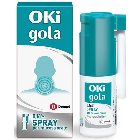 DOMPE' FARMACEUTICI SPA OKI GOLA*spray mucosa orale 15 ml 0,16% DOMPE' FARMACEUTICI SPA