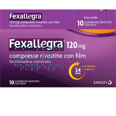 OPELLA HEALTHCARE ITALY SRL FEXALLEGRA*10 cpr riv 120 mg OPELLA HEALTHCARE ITALY SRL