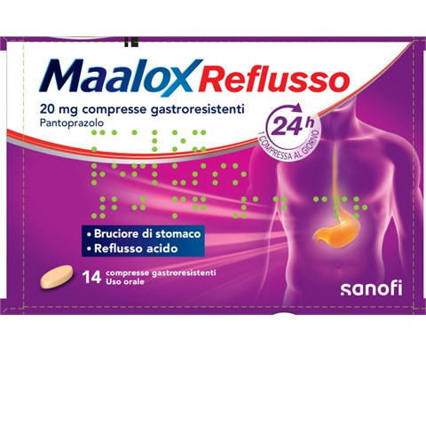 OPELLA HEALTHCARE ITALY SRL MAALOX REFLUSSO*14 cpr gastrores 20 mg OPELLA HEALTHCARE ITALY SRL