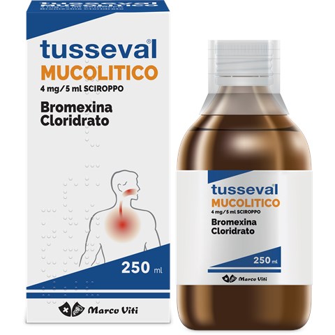 MARCO VITI FARMACEUTICI SPA TUSSEVAL MUCOLITICO*scir 250 ml 4 mg/5 ml MARCO VITI FARMACEUTICI SPA