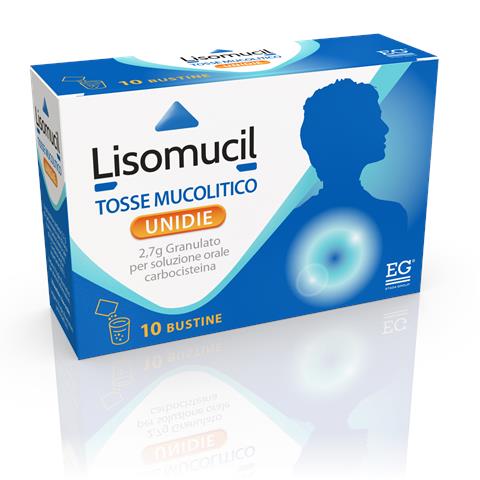 EG SPA LISOMUCIL TOSSE MUCOLITICO UNIDIE*orale grat 10 bust 2,7 g EG SPA