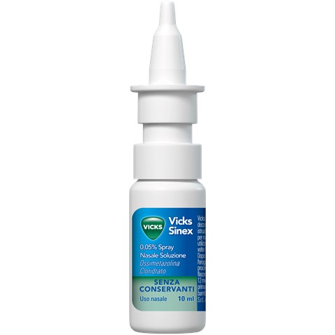 PROCTER & GAMBLE SRL VICKS SINEX*spray nasale 10 ml 0,5 mg/ml senza conservanti PROCTER & GAMBLE SRL